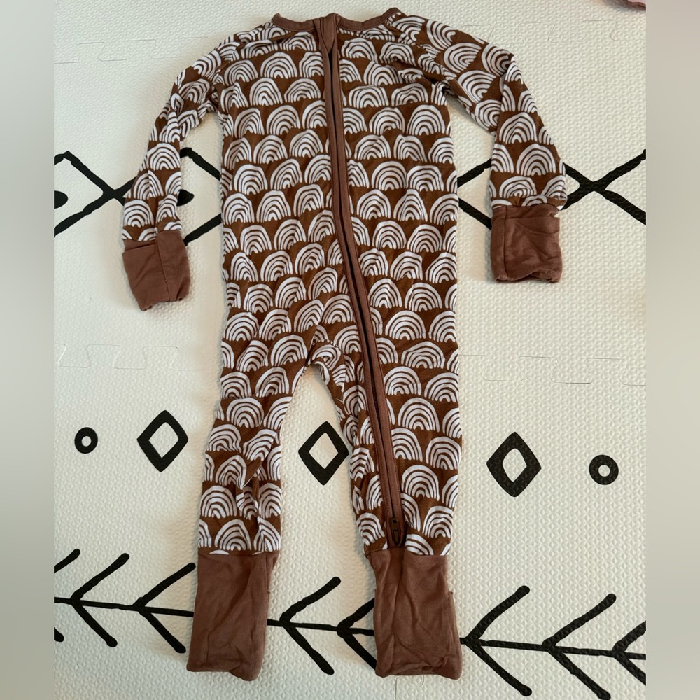 Little Sleepies Rust Rainbows 3-6 Months